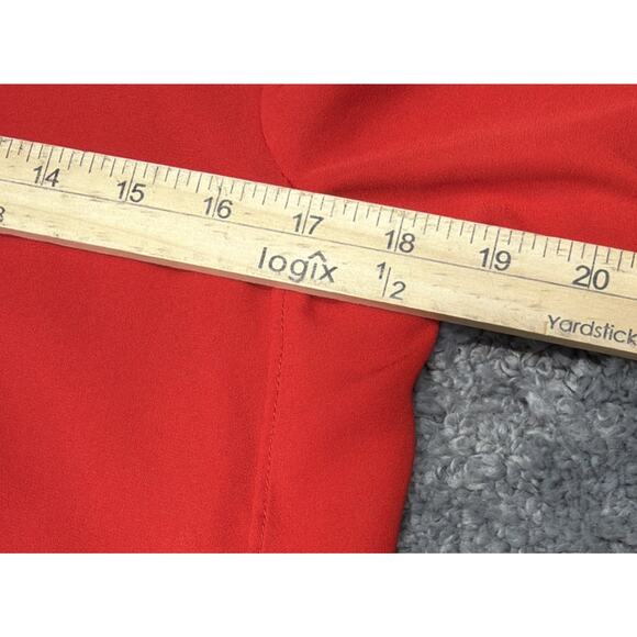 banana republic woman's red Short Sleeve Career Blouse size Small - Picture 4 of 7